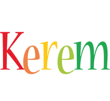 Kerem birthday logo