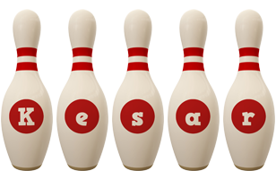 Kesar bowling-pin logo