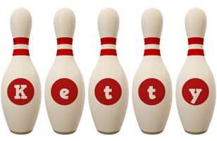 Ketty bowling-pin logo