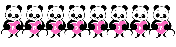Khadijah love-panda logo