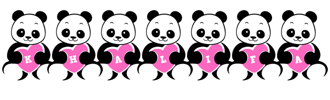 Khalifa love-panda logo