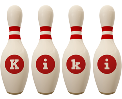 Kiki bowling-pin logo