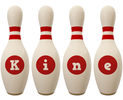 Kine bowling-pin logo
