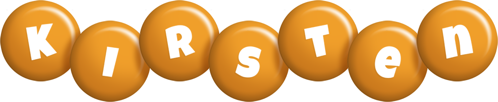 Kirsten candy-orange logo