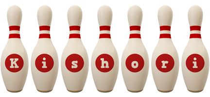 Kishori bowling-pin logo