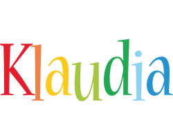 Klaudia birthday logo