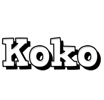 Koko snowing logo