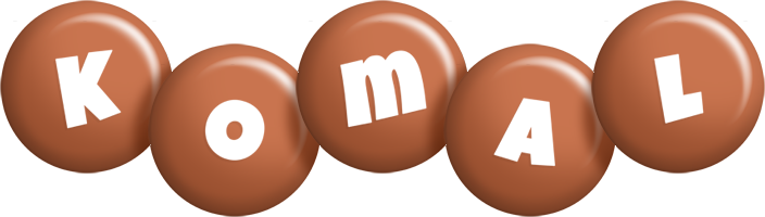 Komal candy-brown logo