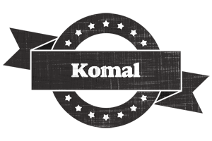 Komal grunge logo