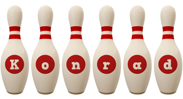 Konrad bowling-pin logo
