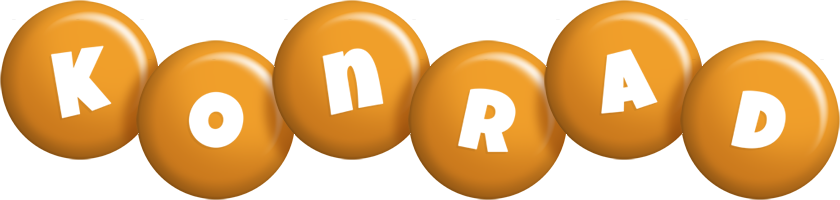 Konrad candy-orange logo