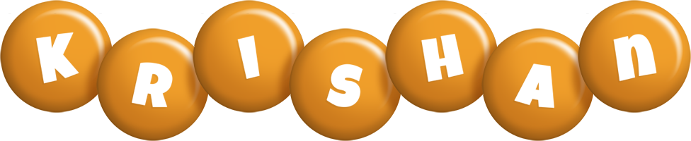 Krishan candy-orange logo