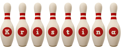 Kristina bowling-pin logo