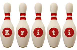 Kriti bowling-pin logo