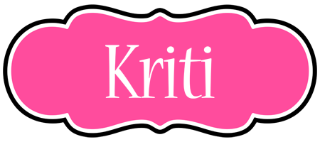 Kriti invitation logo
