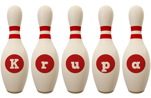Krupa bowling-pin logo
