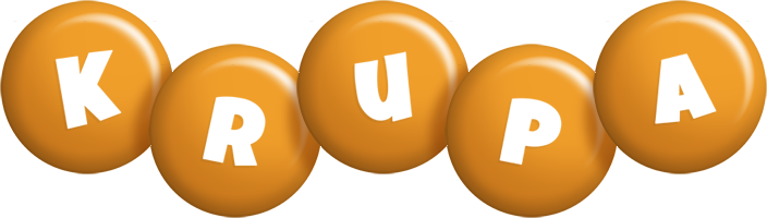 Krupa candy-orange logo