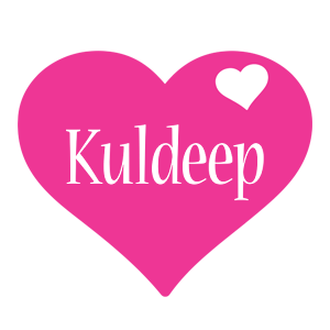 Kuldeep love-heart logo