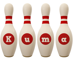 Kuma bowling-pin logo