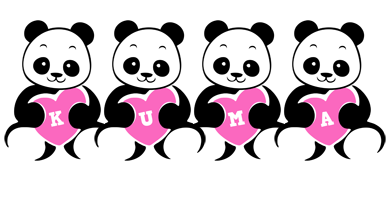 Kuma love-panda logo