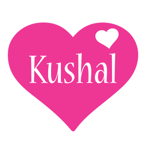 Kushal love-heart logo