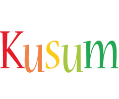 Kusum birthday logo