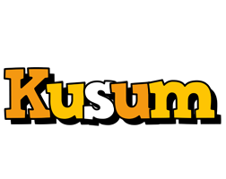 Kusum cartoon logo