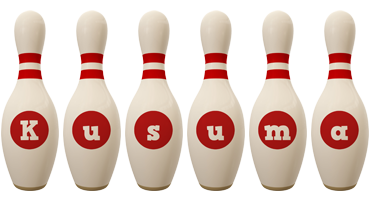 Kusuma bowling-pin logo