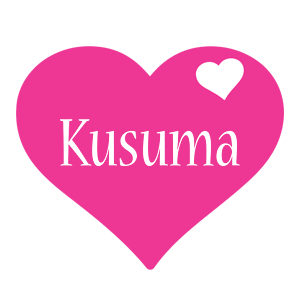 Kusuma love-heart logo