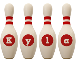 Kyla bowling-pin logo