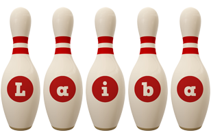 Laiba bowling-pin logo
