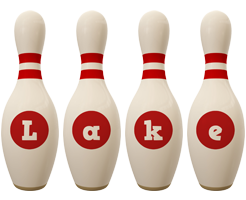 Lake bowling-pin logo