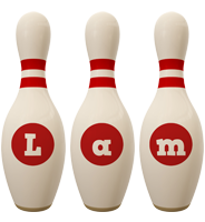 Lam bowling-pin logo
