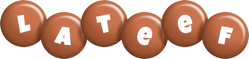 Lateef candy-brown logo