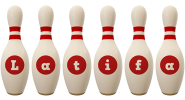 Latifa bowling-pin logo
