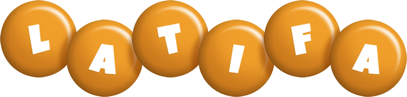 Latifa candy-orange logo
