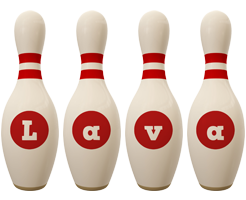 Lava bowling-pin logo