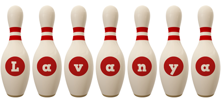 Lavanya bowling-pin logo