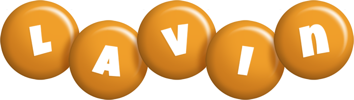 Lavin candy-orange logo