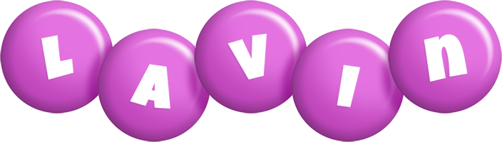 Lavin candy-purple logo