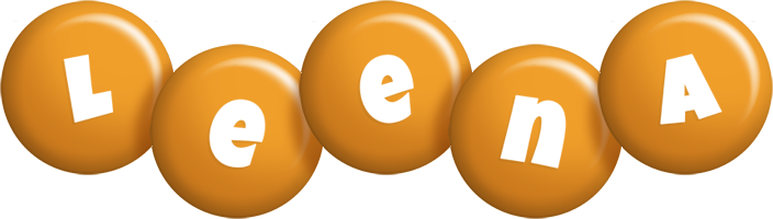 Leena candy-orange logo