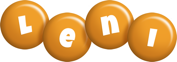 Leni candy-orange logo