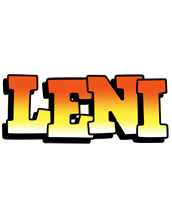 Leni sunset logo