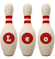 Leo bowling-pin logo