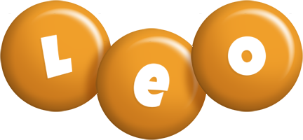 Leo candy-orange logo