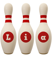 Lia bowling-pin logo