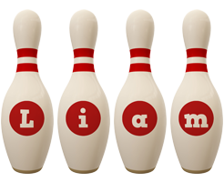 Liam bowling-pin logo
