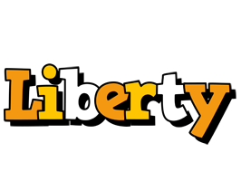 Liberty cartoon logo