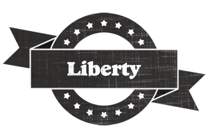 Liberty grunge logo