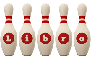Libra bowling-pin logo